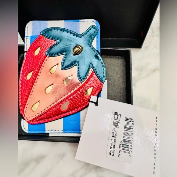Kurt Geiger Strawberry Card Holder - NWT - Picture 4 of 6